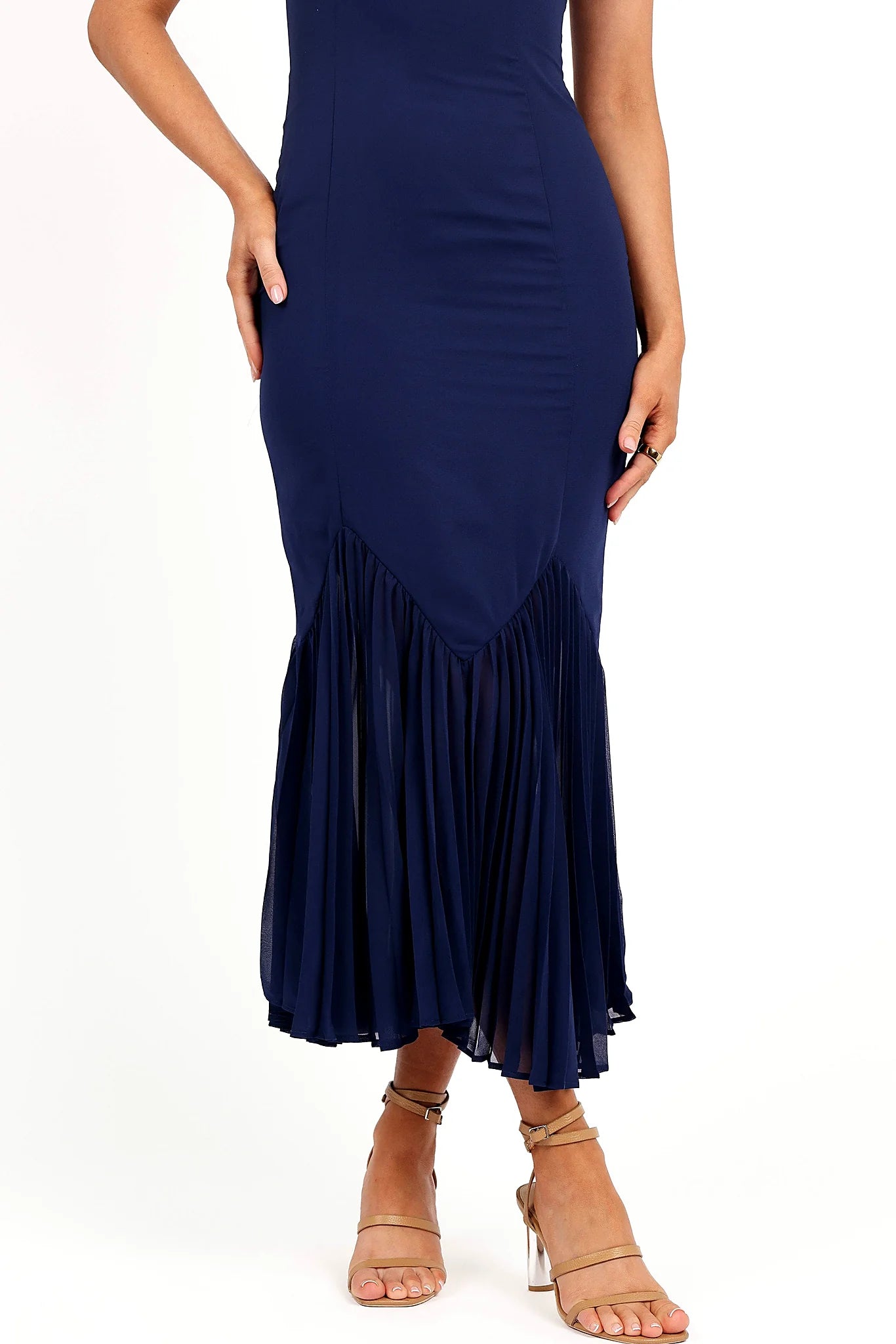Ashton Midi Dress - Navy