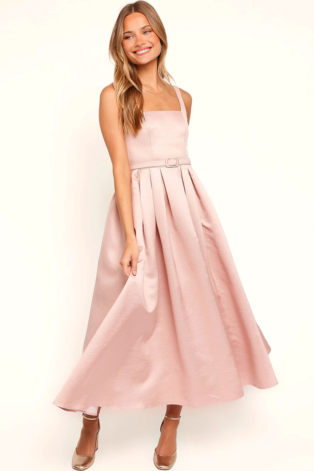 Augustine Midi Dress - Dusty Pink