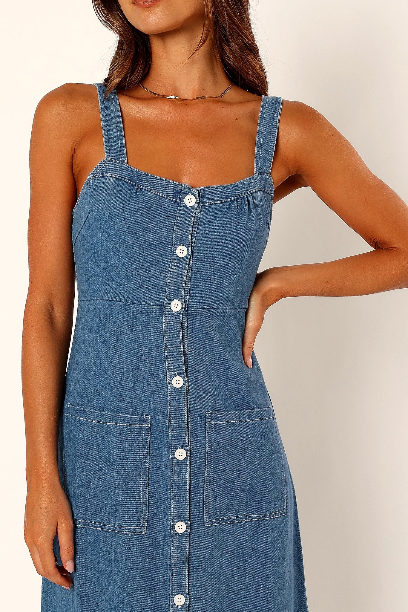 Bettie Midi Dress - Denim