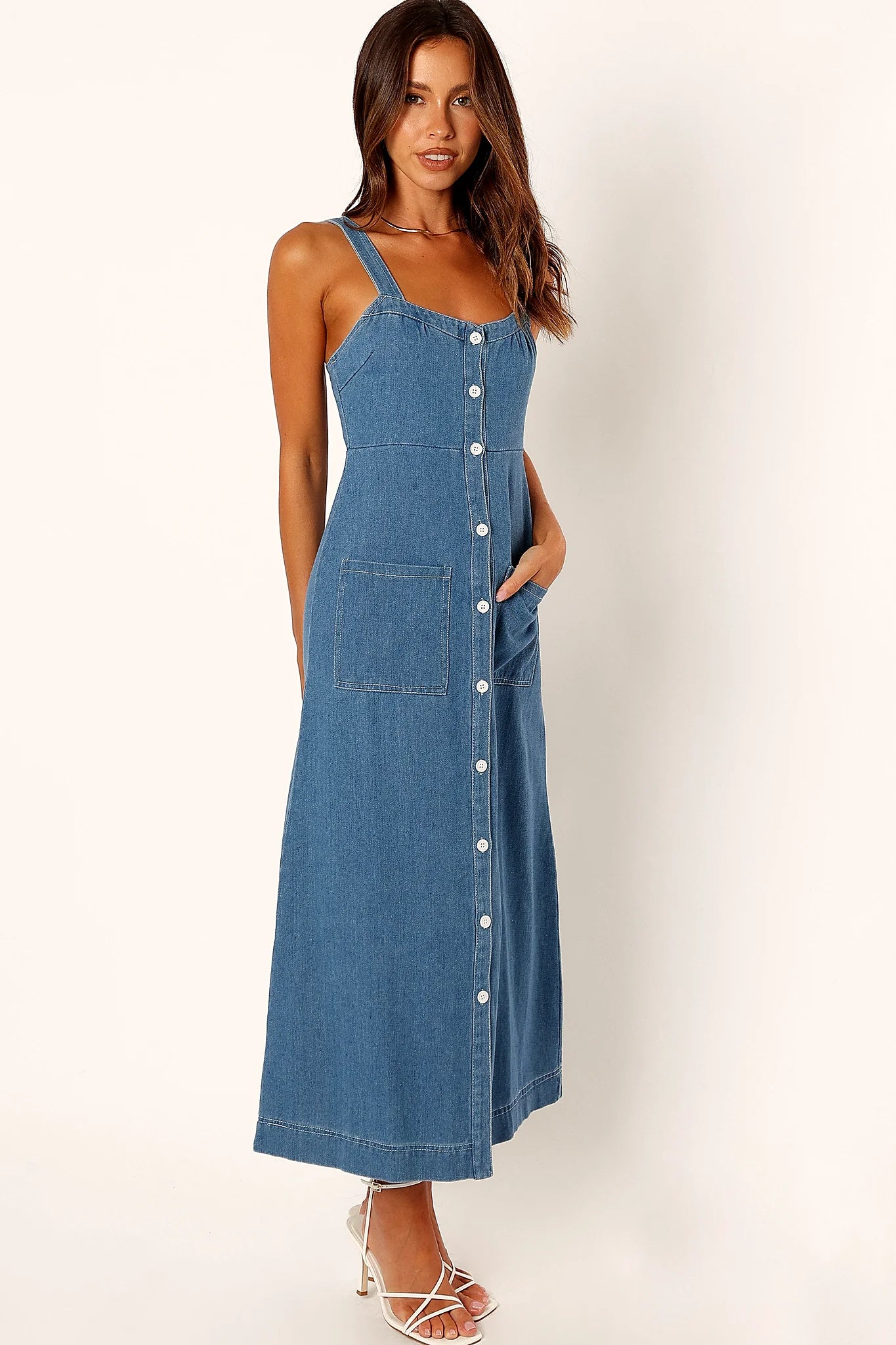 Bettie Midi Dress - Denim