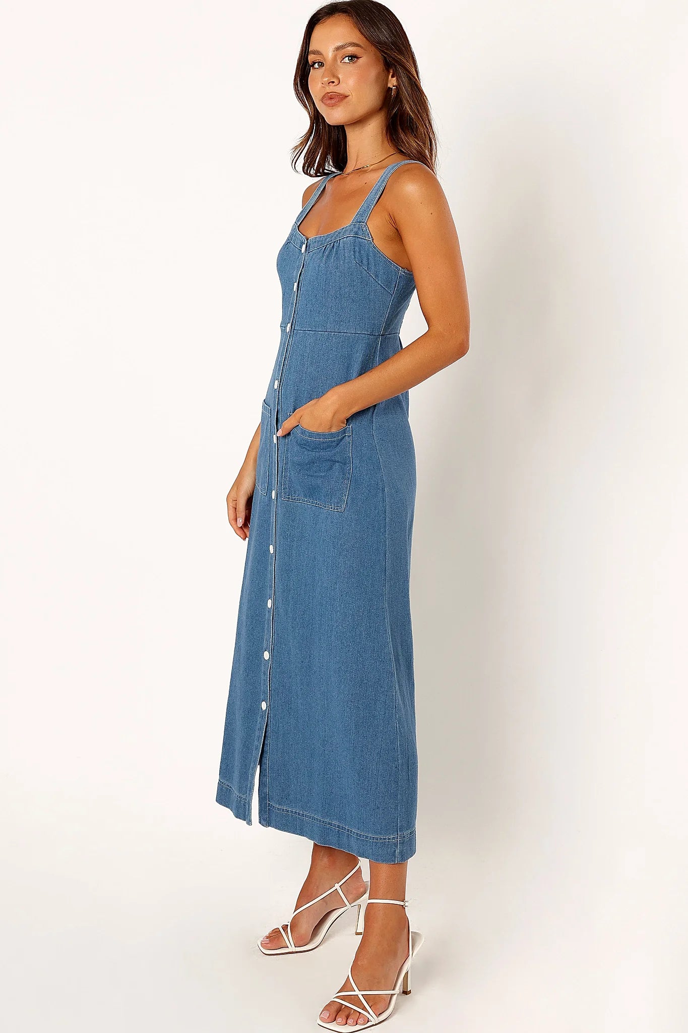 Bettie Midi Dress - Denim