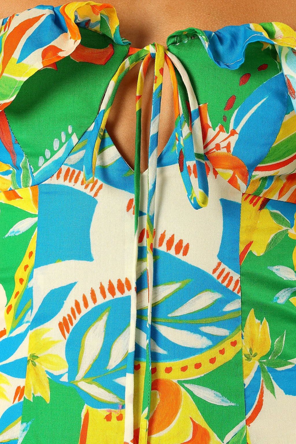 Harriet Off Shoulder Maxi Dress - Malta Print