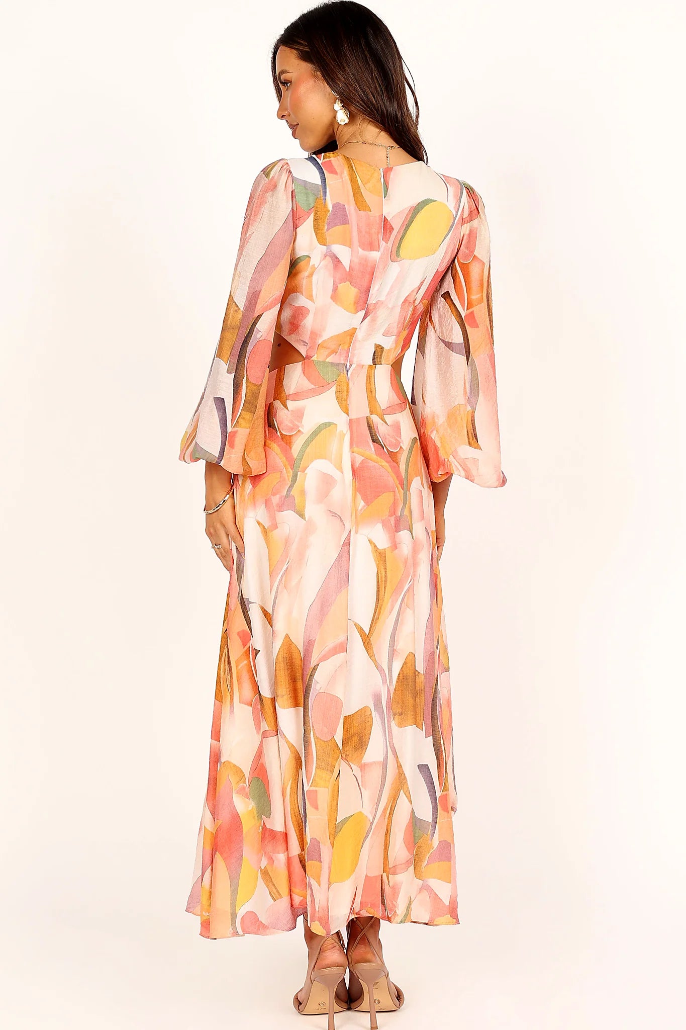 Laquin Long Sleeve Maxi Dress - Pink