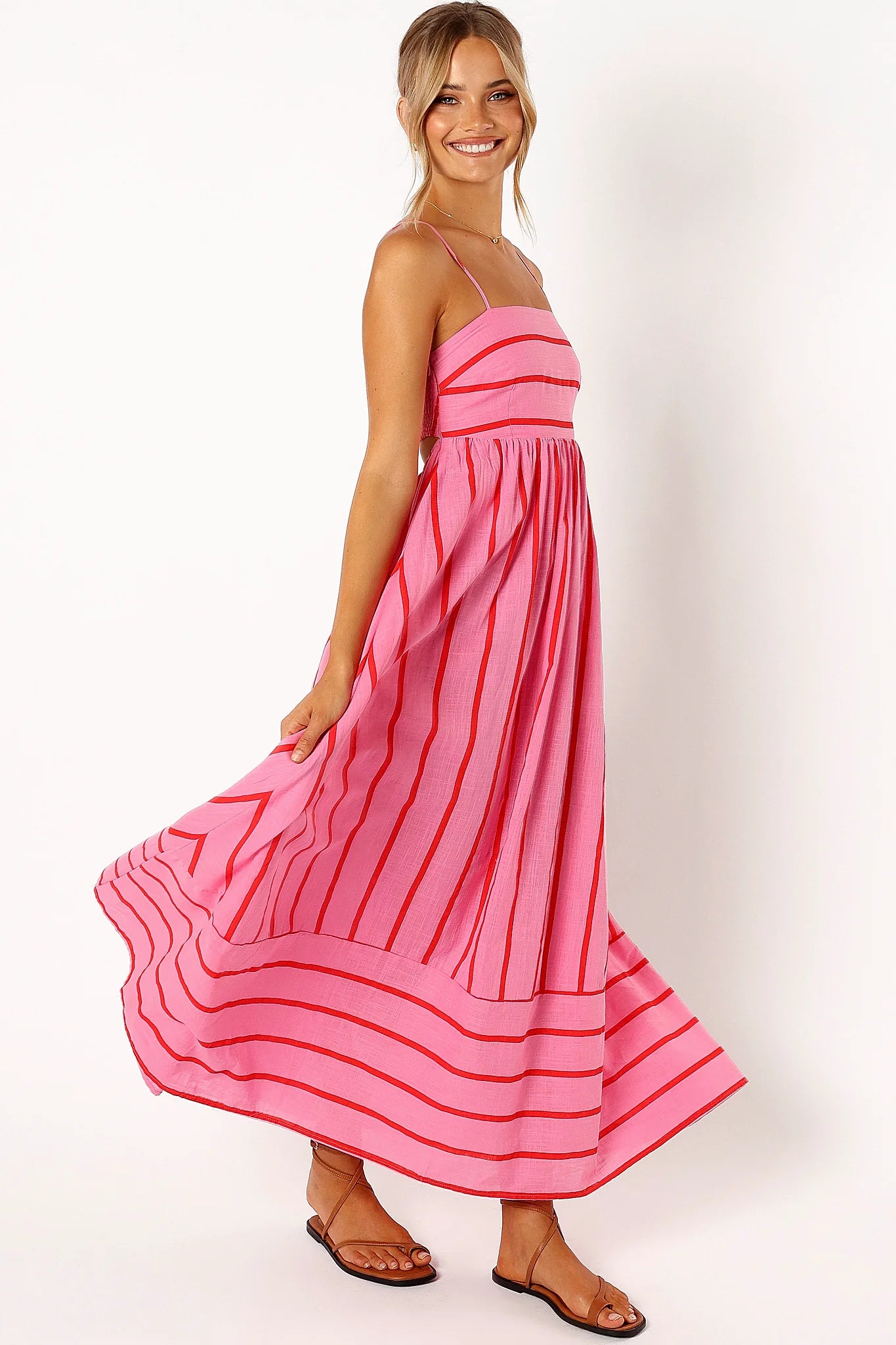 Pixie Maxi Dress - Pink Red