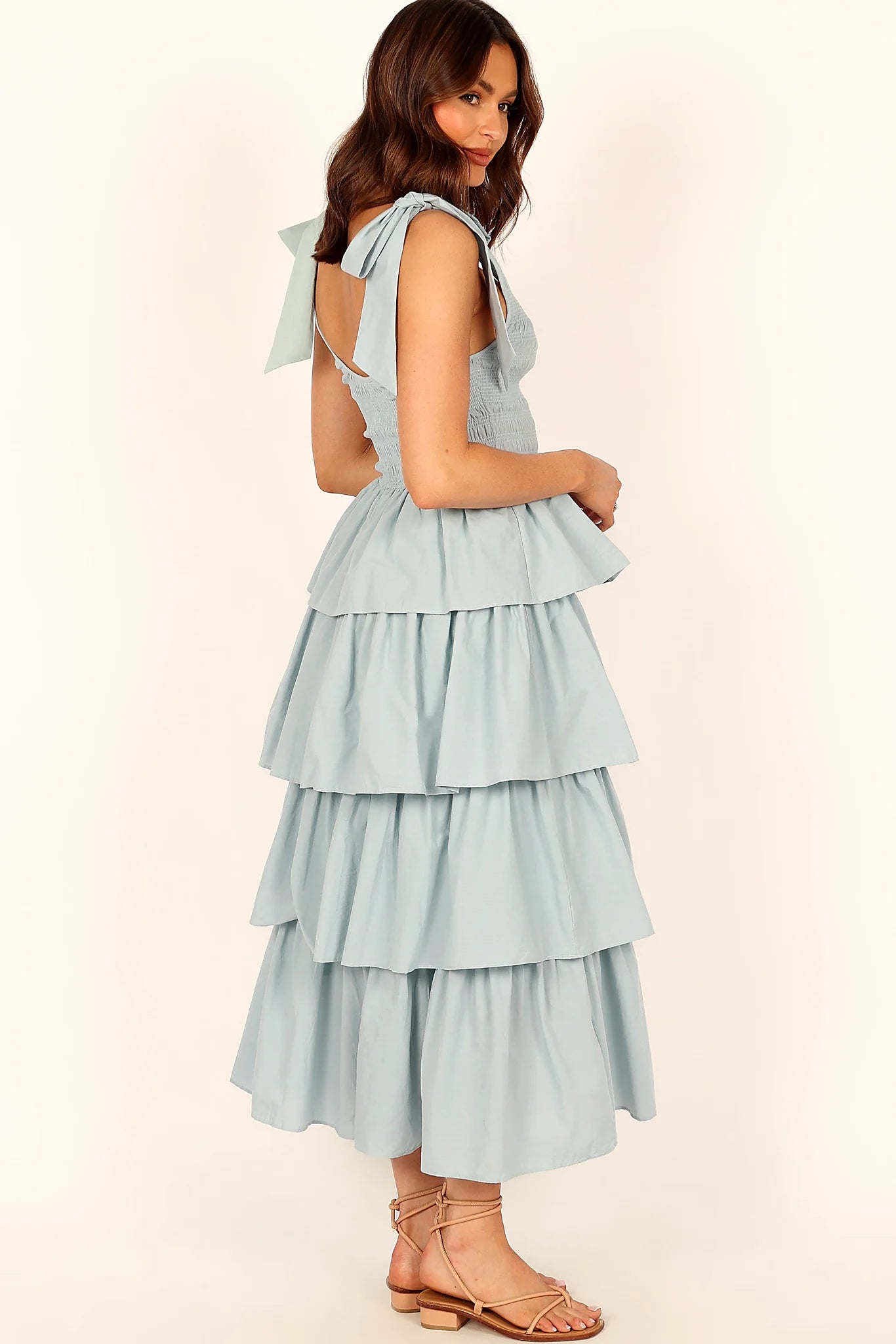 Raphael Tiered Maxi Dress - Blue