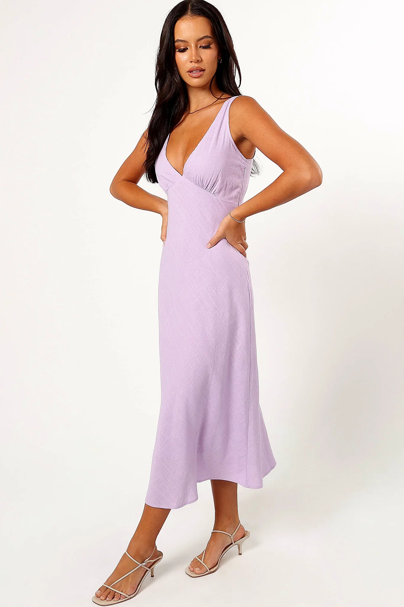 Shyla Midi Dress - Lilac