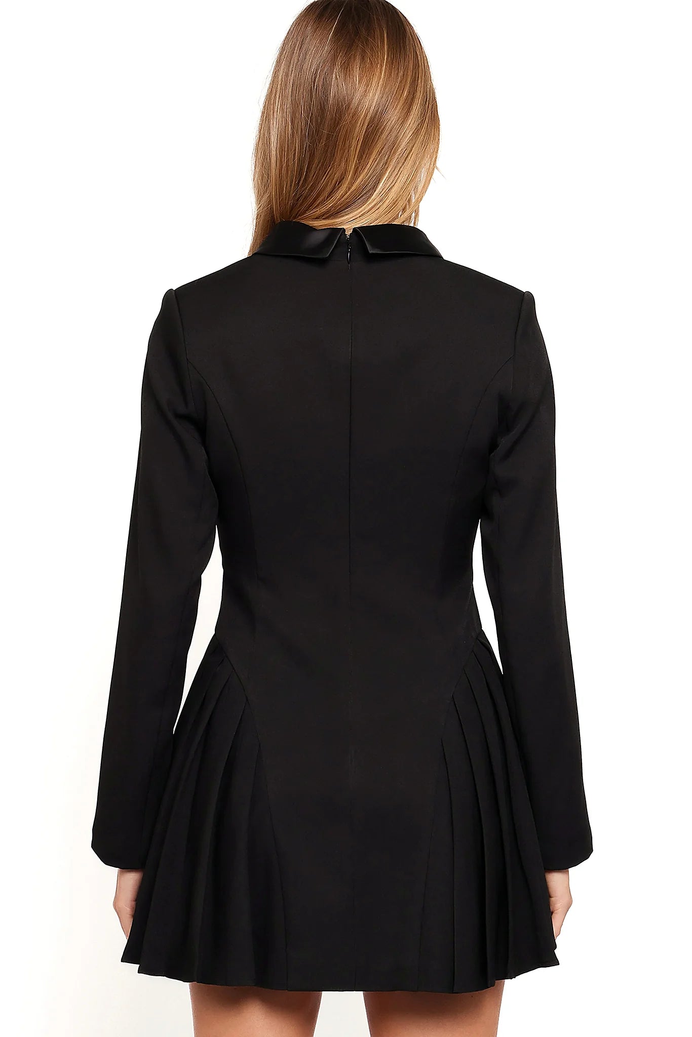 Sonya Long Sleeve Mini Dress - Black